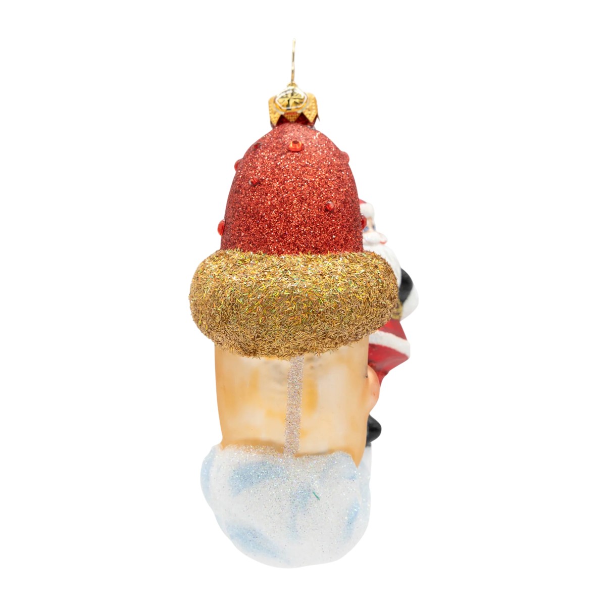 Christopher Radko Crescent Wishes Santa Ornament