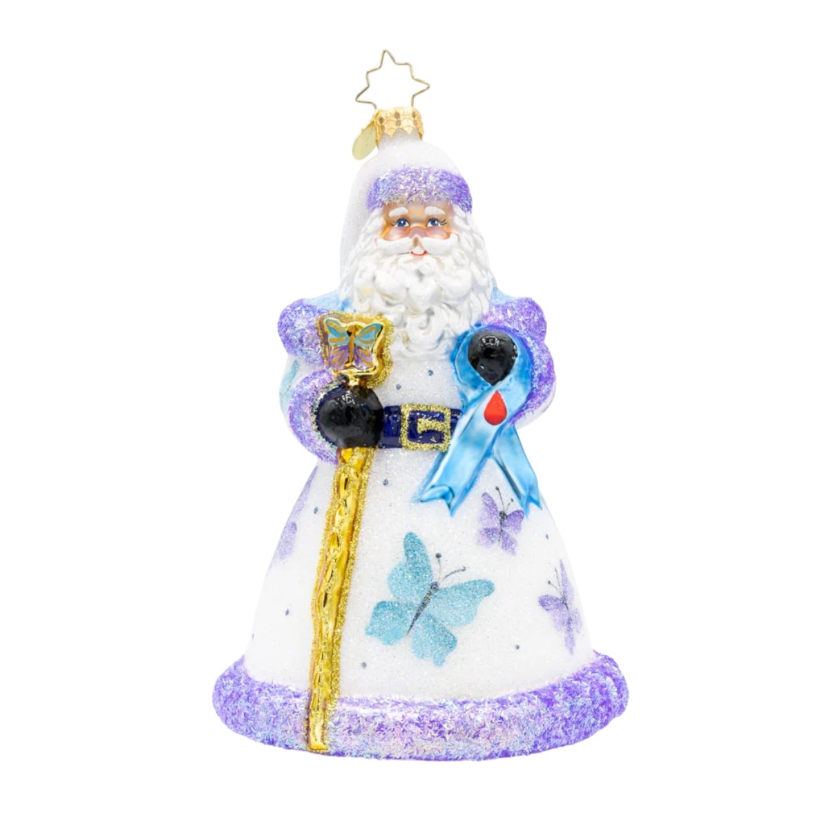 Christopher Radko Wings of Hope Santa Ornament