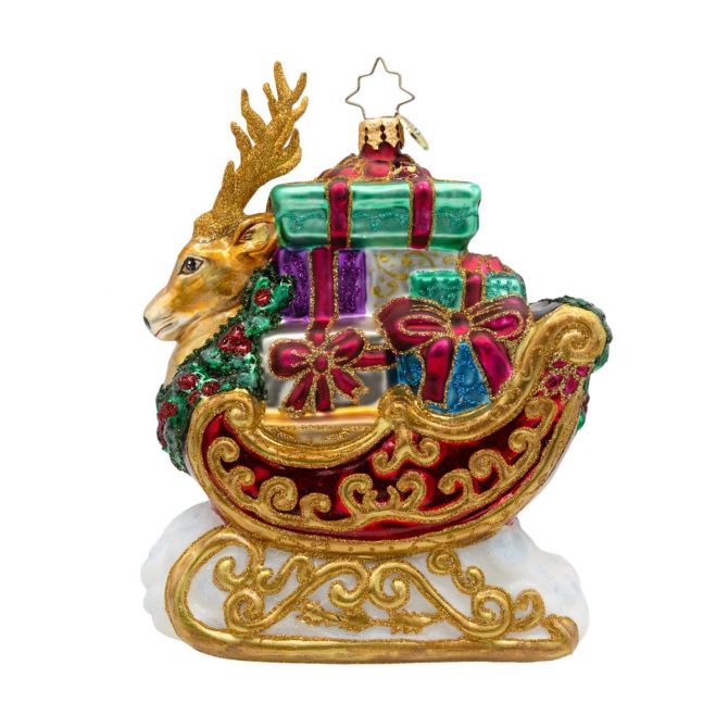 Christopher Radko The Noble Sleighride Ornament