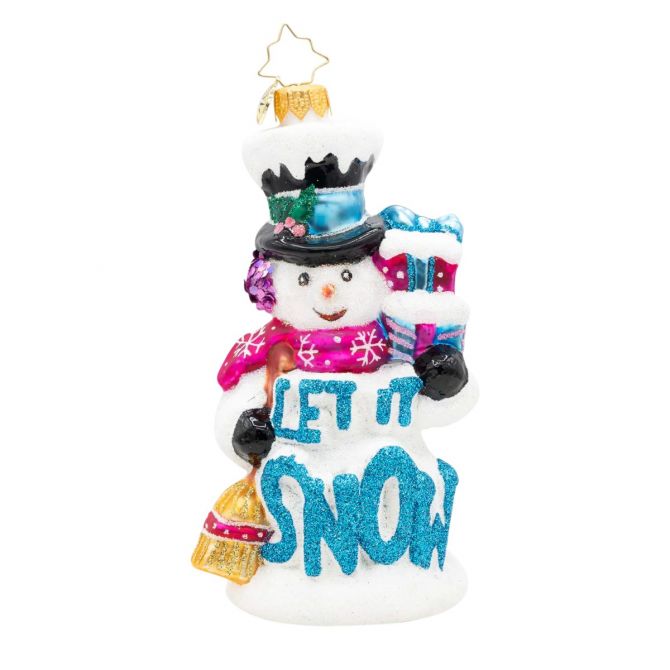Christopher Radko Let It Snowman! Ornament