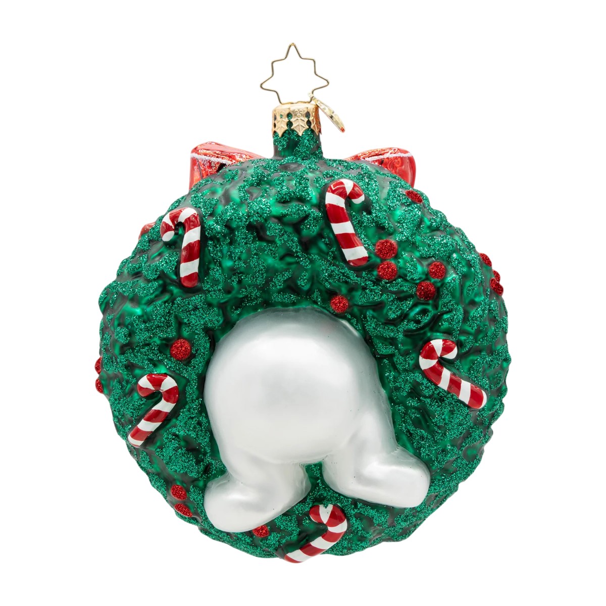Christopher Radko Candy Cane Cuddles Ornament
