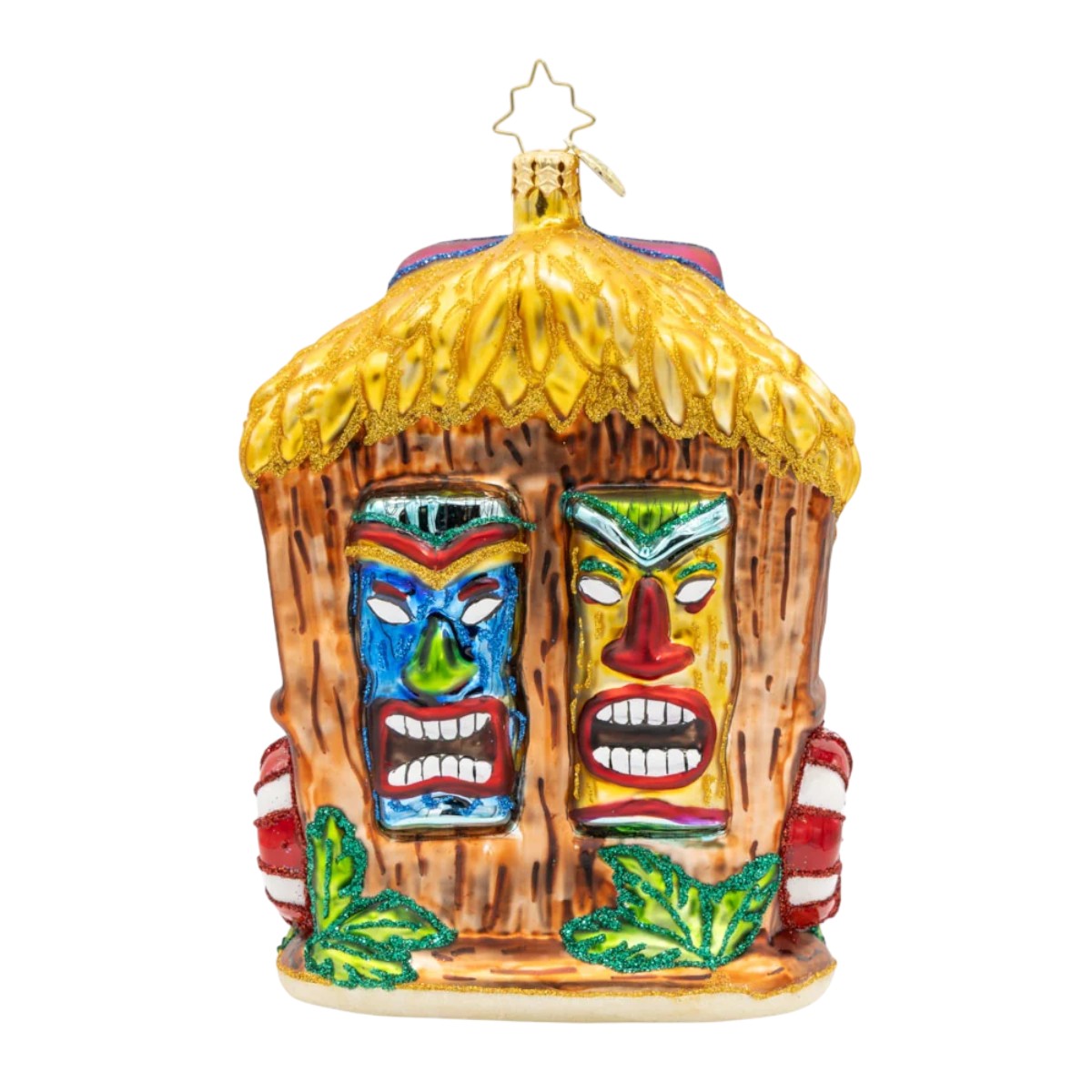 Christopher Radko Tiki Bar Santa Ornament