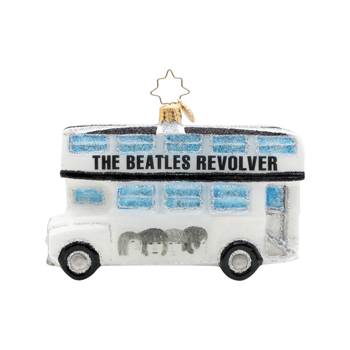 Christopher Radko Beatles Revolver Bus Ornament