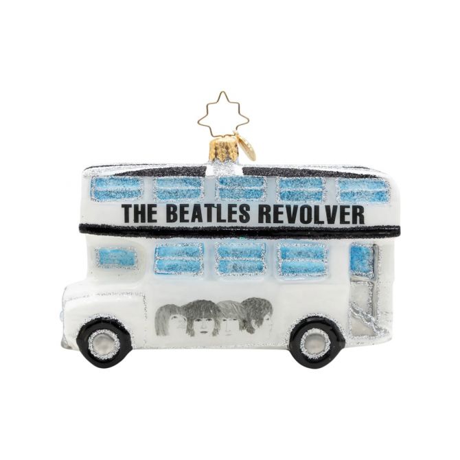 Christopher Radko Beatles Revolver Bus Ornament