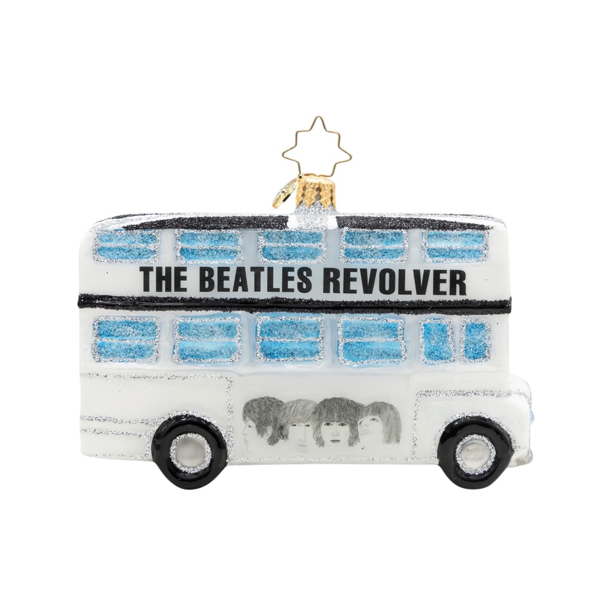Christopher Radko Beatles Revolver Bus Ornament