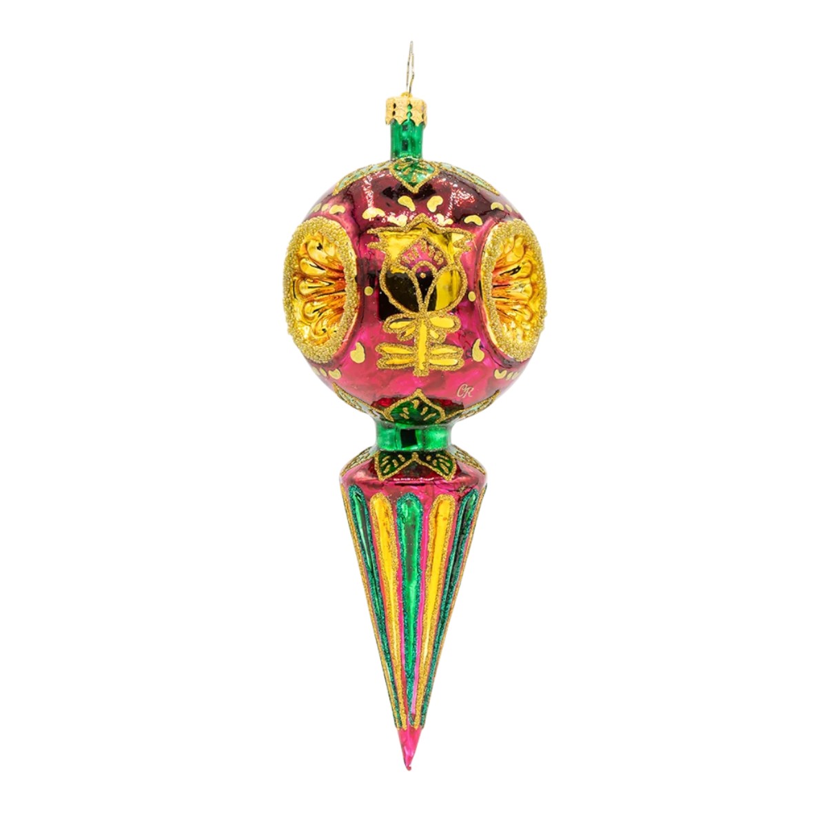 Christopher Radko Golden Fluted Spire Ornament