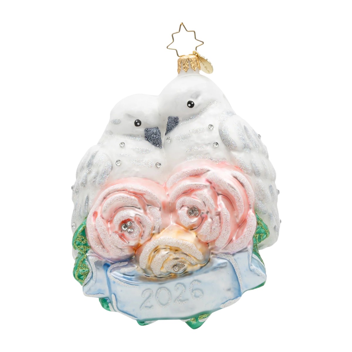 Christopher Radko 2026 Wedding Loverbirds Ornament