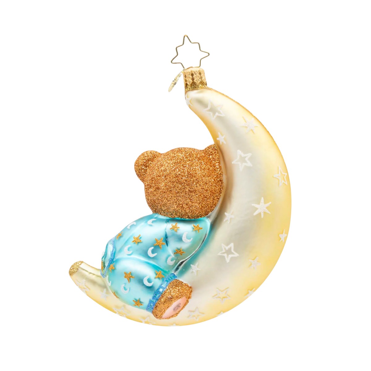 Christopher Radko Blue Moonlight Snuggles Ornament