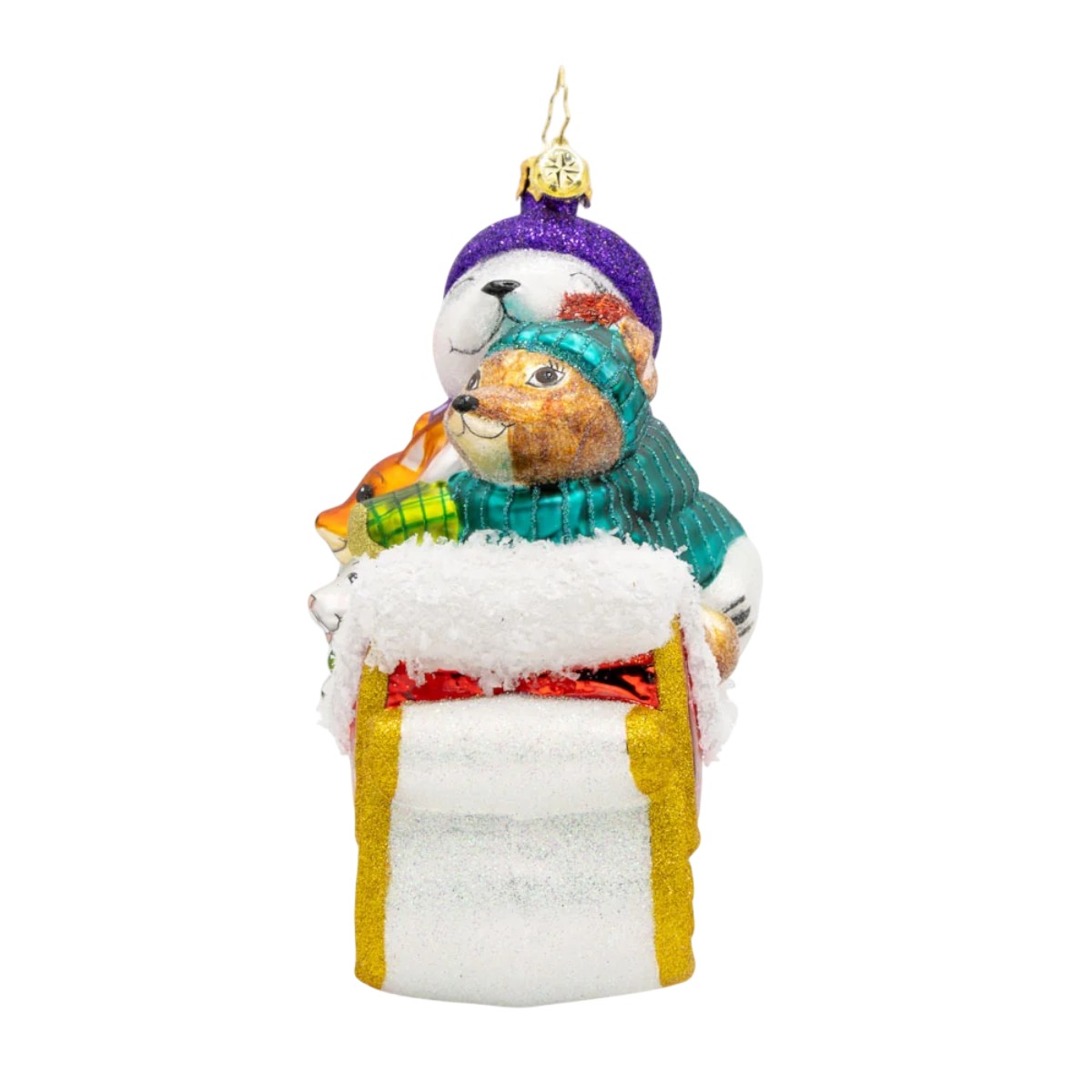 Christopher Radko Tiny Tails and Jingle Bells Ornament