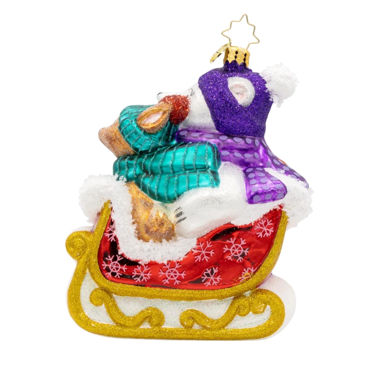Christopher Radko Tiny Tails and Jingle Bells Ornament
