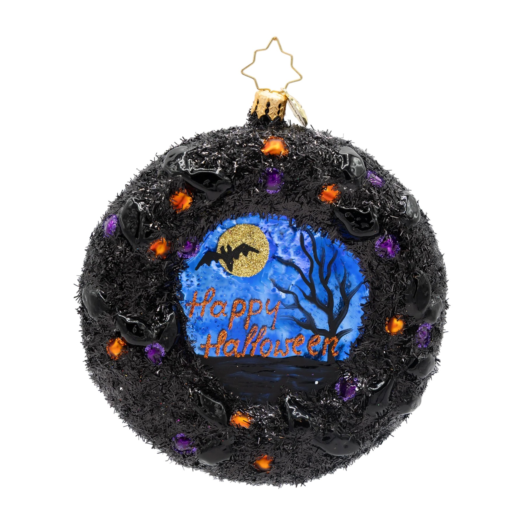 Christopher Radko Wicked Welcome Wreath Ornament