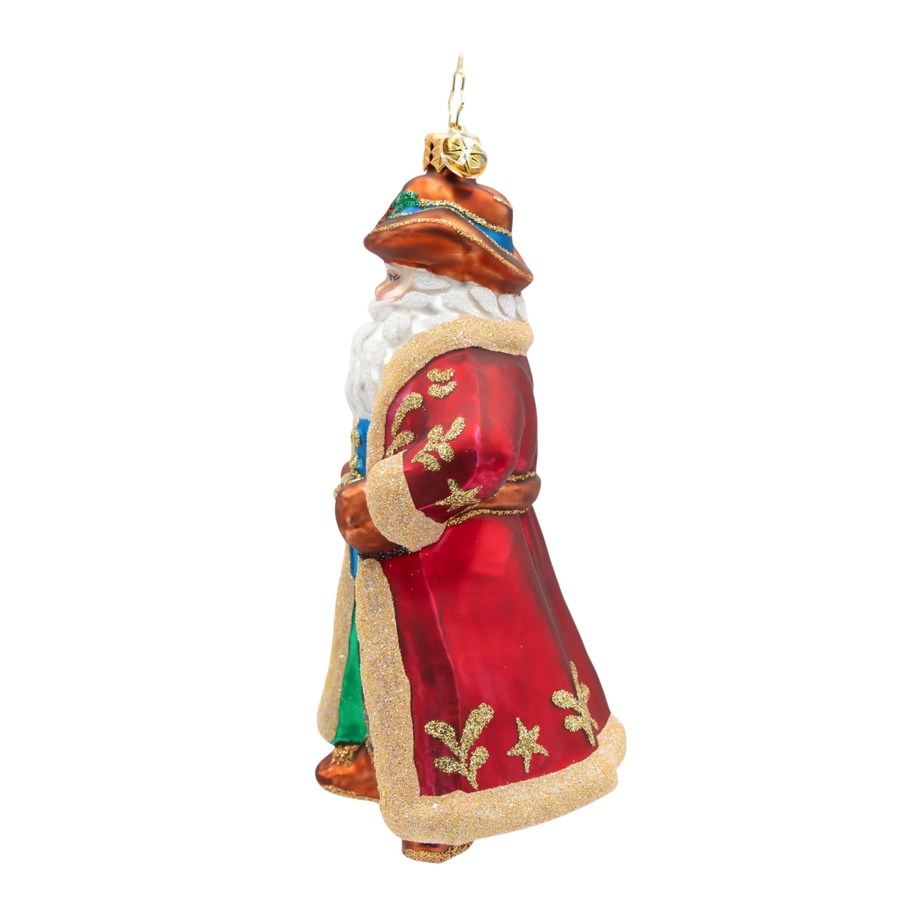 Christopher Radko Jingle Spurs Santa Ornament