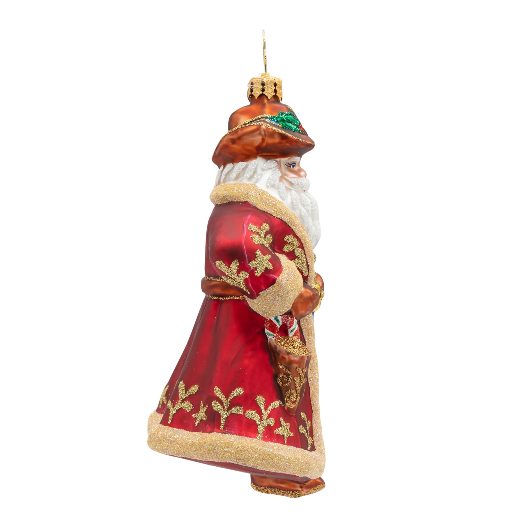 Christopher Radko Jingle Spurs Santa Ornament