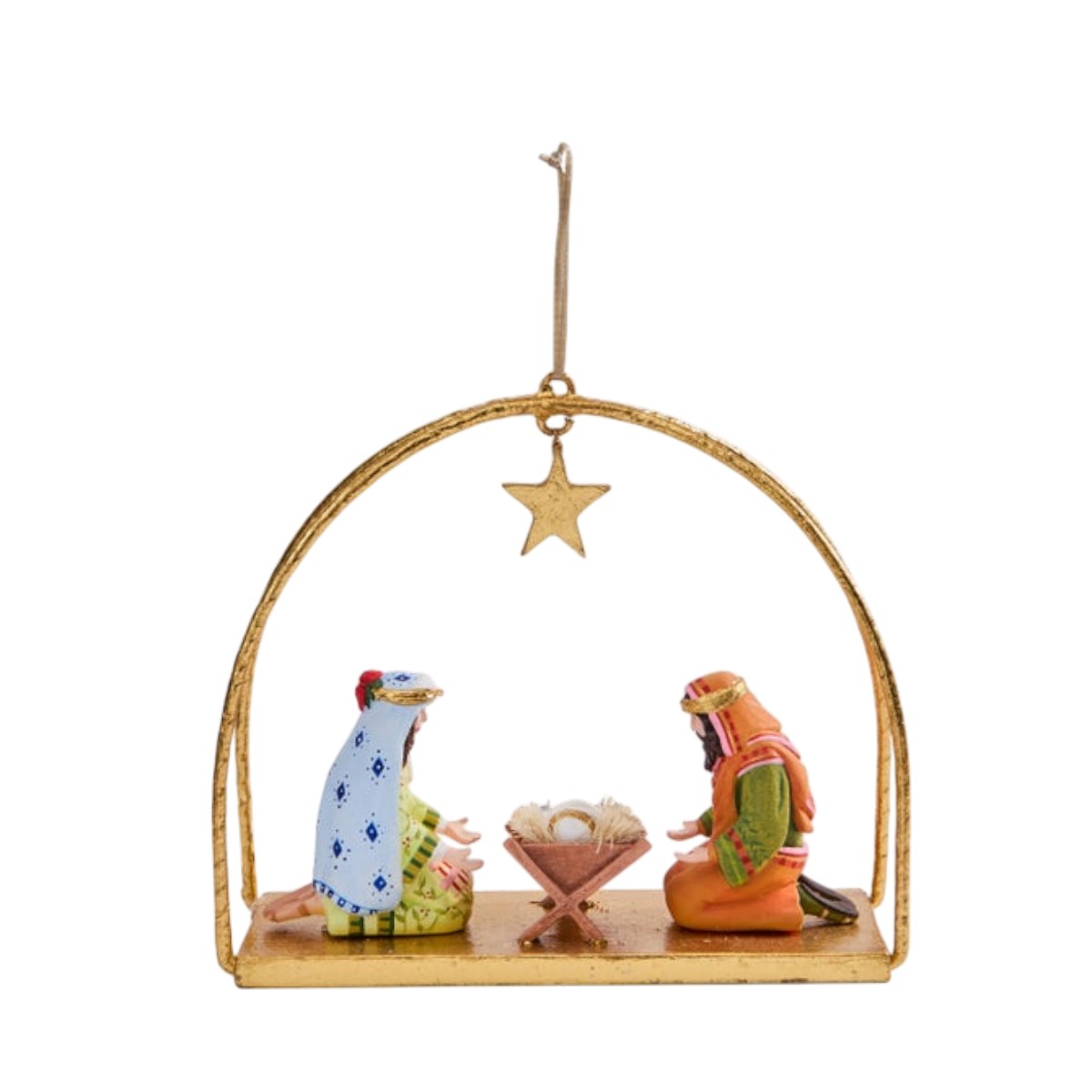 MacKenzie-Childs Patience Brewster Nativity Holy Family Ornament