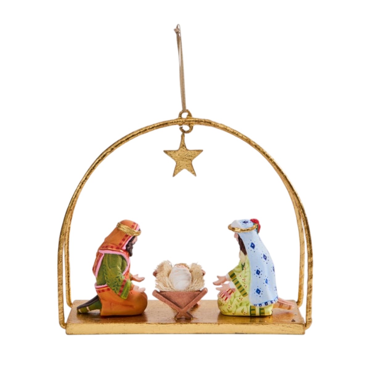 MacKenzie-Childs Patience Brewster Nativity Holy Family Ornament