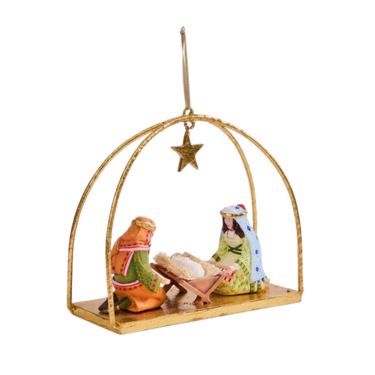 MacKenzie-Childs Patience Brewster Nativity Holy Family Ornament