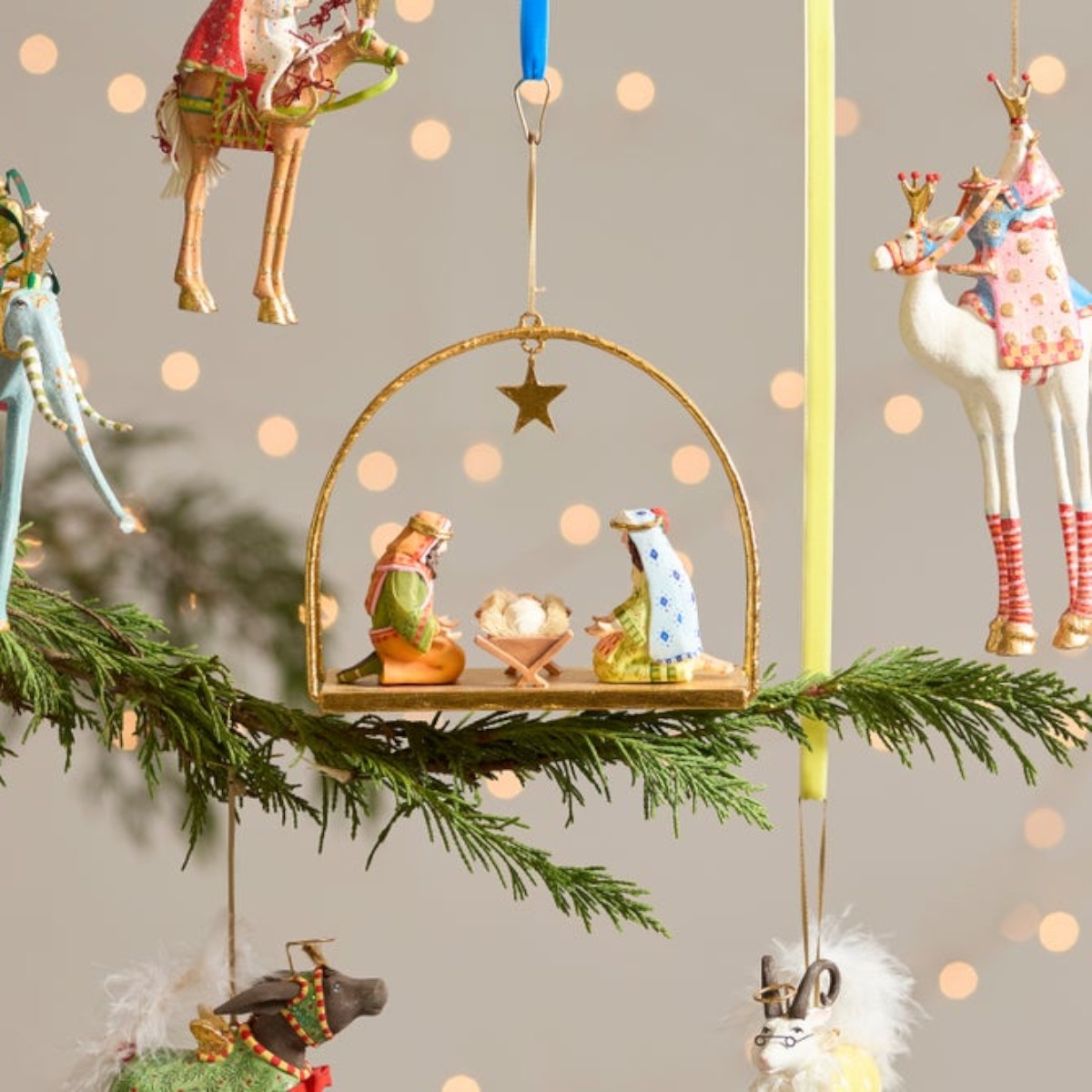 MacKenzie-Childs Patience Brewster Nativity Holy Family Ornament