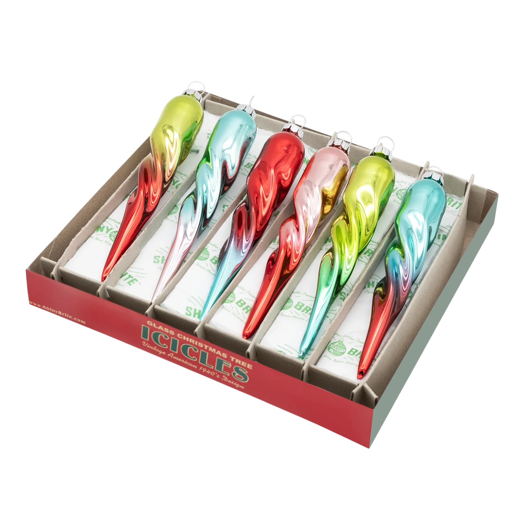 Christopher Radko Festive Fete 6 Count Glass Ornaments, 5