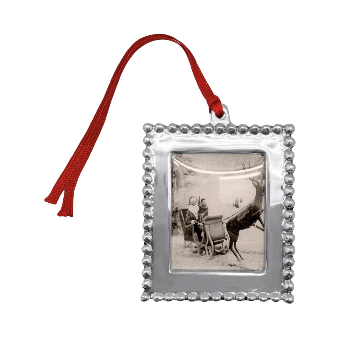 Mariposa Beaded Photo Ornament