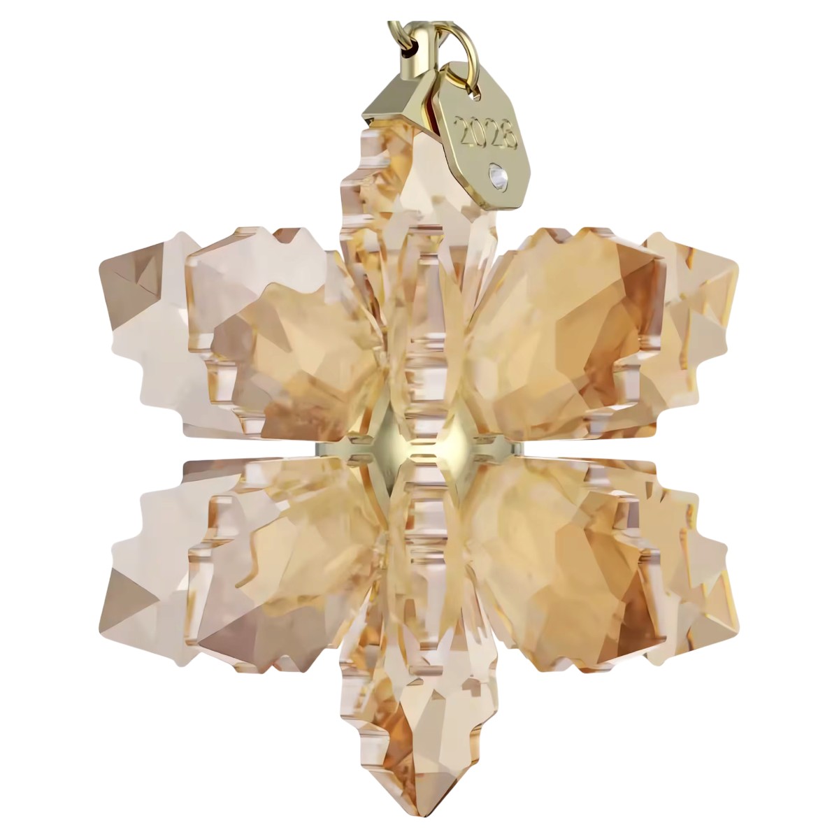 Swarovski 3D Gold Tone Annual Ornament, 2026