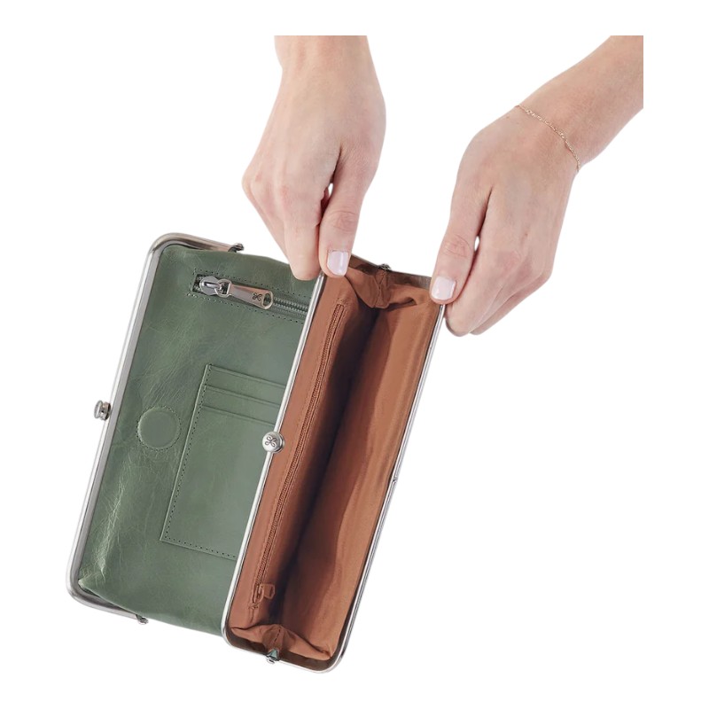 HOBO Lauren Clutch Wallet, Jade