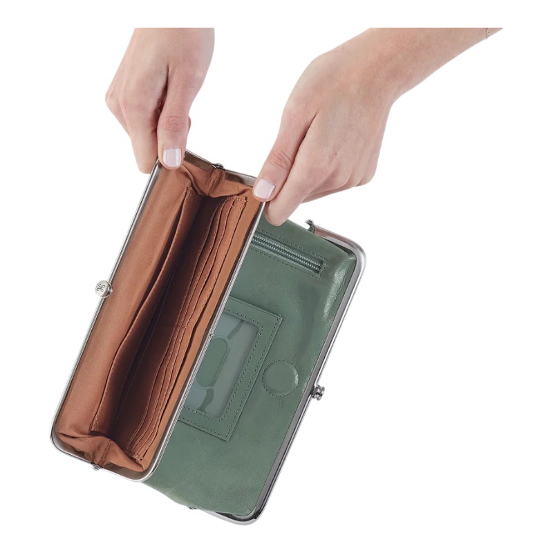 HOBO Lauren Clutch Wallet, Jade