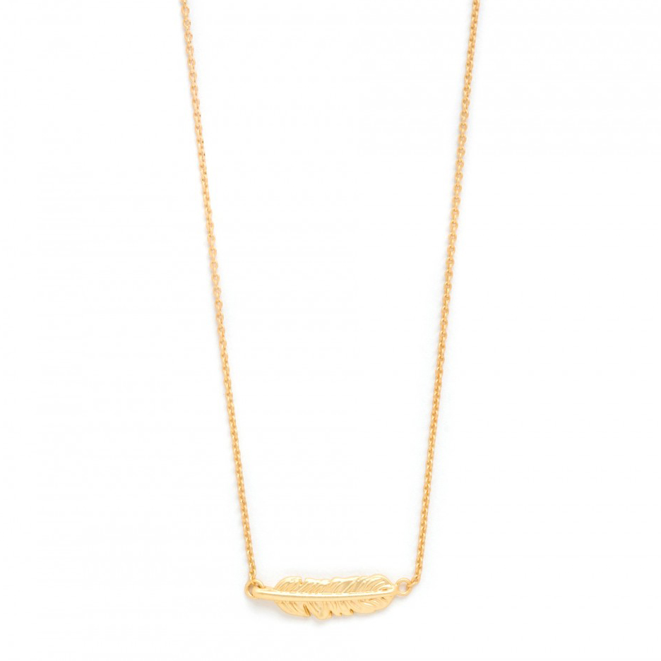 Spartina 449 Sea La Vie Follow Your Dreams / Feather Necklace, 18