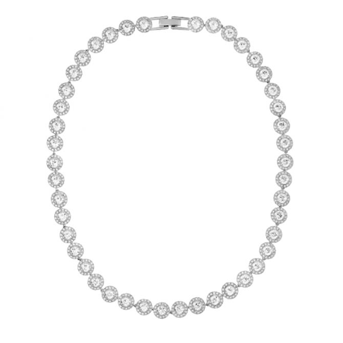 Round shop crystal necklace