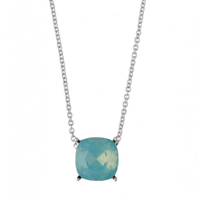 Spartina 449 Sea La Vie Be Marry / Something Blue Silver Necklace, 18"
