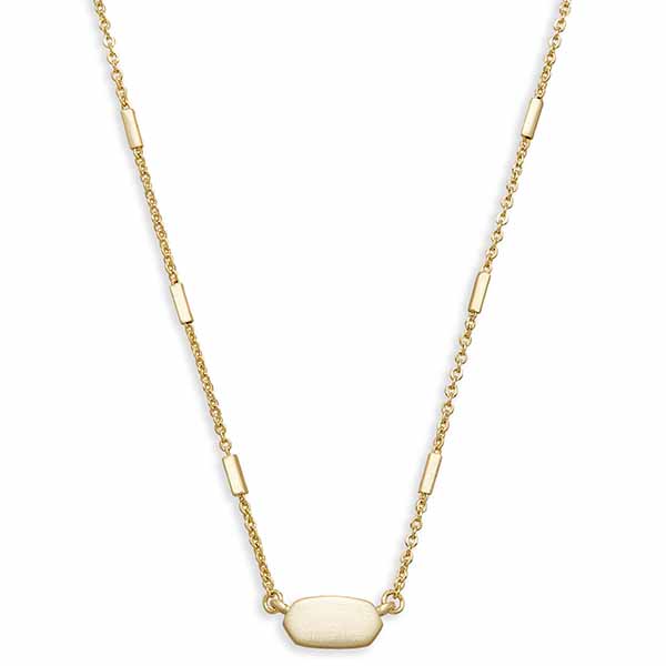 Kendra Scott Fern Pendant Necklace in Yellow Gold