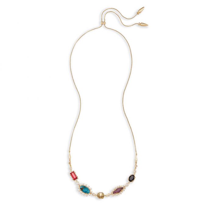 NWT Kendra Scott Necklace In Multi-colored Stones | Kendra scott necklace, Multi  color stones, Kendra scott jewelry