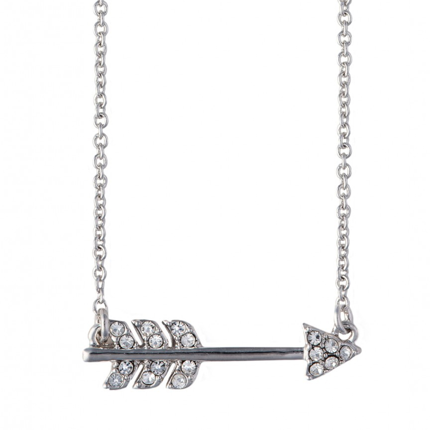 Spartina 449 Sea La Vie Seek / Arrow Silver Necklace, 18