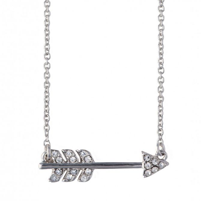Spartina 449 Sea La Vie Seek / Arrow Silver Necklace, 18"