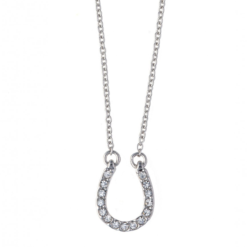 Spartina 449 Sea La Vie Feel Lucky / Horseshoe Silver Necklace, 18