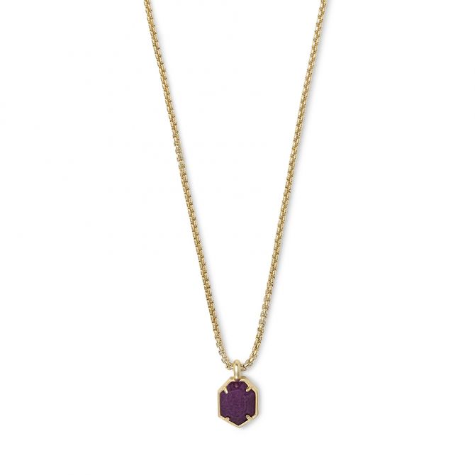 Kendra Scott Eva Abalone 14k Gold Over Brass Pendant Necklace - Lilac  Abalone : Target
