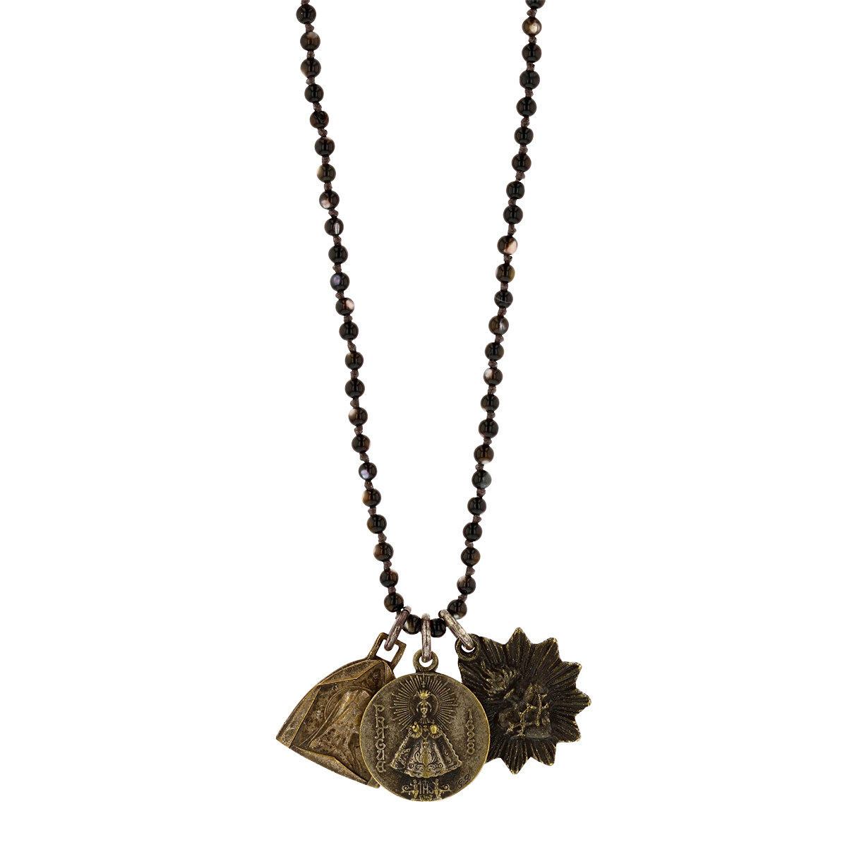 Miracle Icons by Mary Jo Pane Mother of Pearl Necklace