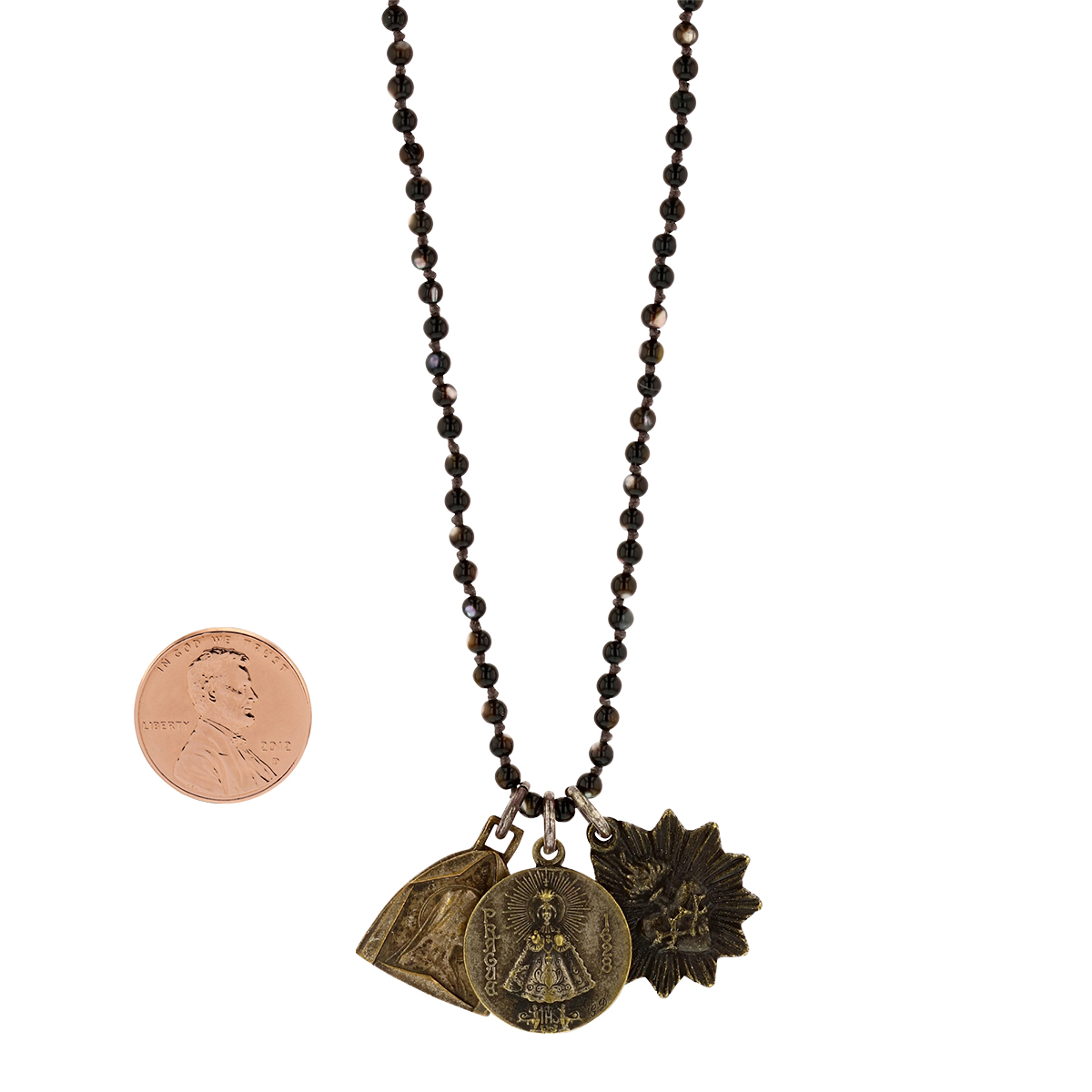 Miracle Icons by Mary Jo Pane Mother of Pearl Necklace