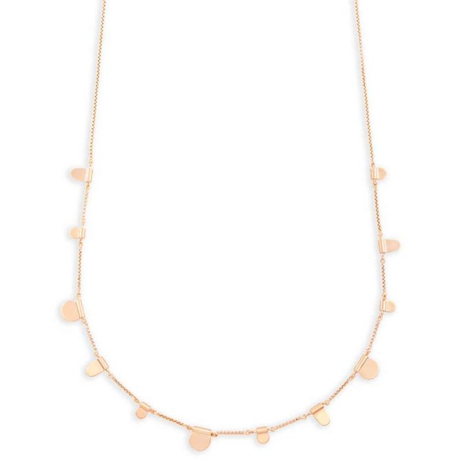 Kendra Scott Olive Rose Gold Long Necklace
