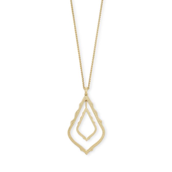 Kendra Scott Simon Long Pendant Necklace In Gold Tone 4217704136
