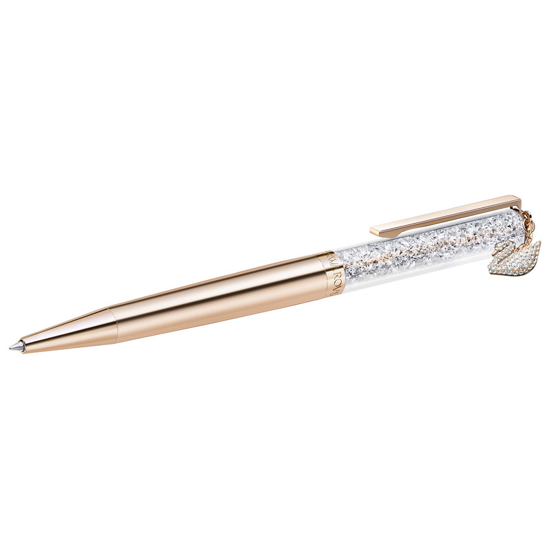 Swarovski Crystalline Swan Ballpoint Pen, Rose Gold Tone