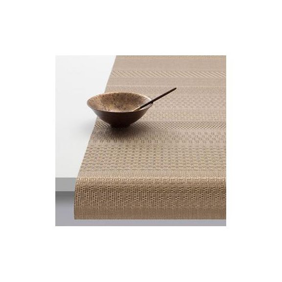 Chilewich Mixed Weave Luxe Table Runner, Gold Borsheims