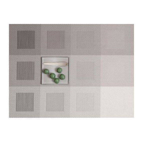 Chilewich Engineered Square Placemat, Light Grey 100115008 Borsheims