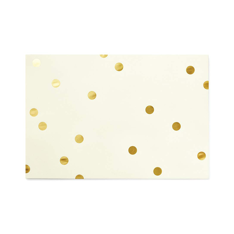 Kate Spade Gold Dot Paper Placemats, 24 Pack 177639 Borsheims