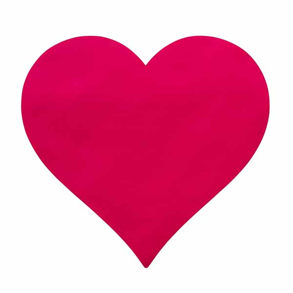 Hester & Cook Die Cut Heart Placemat, 12 Sheets