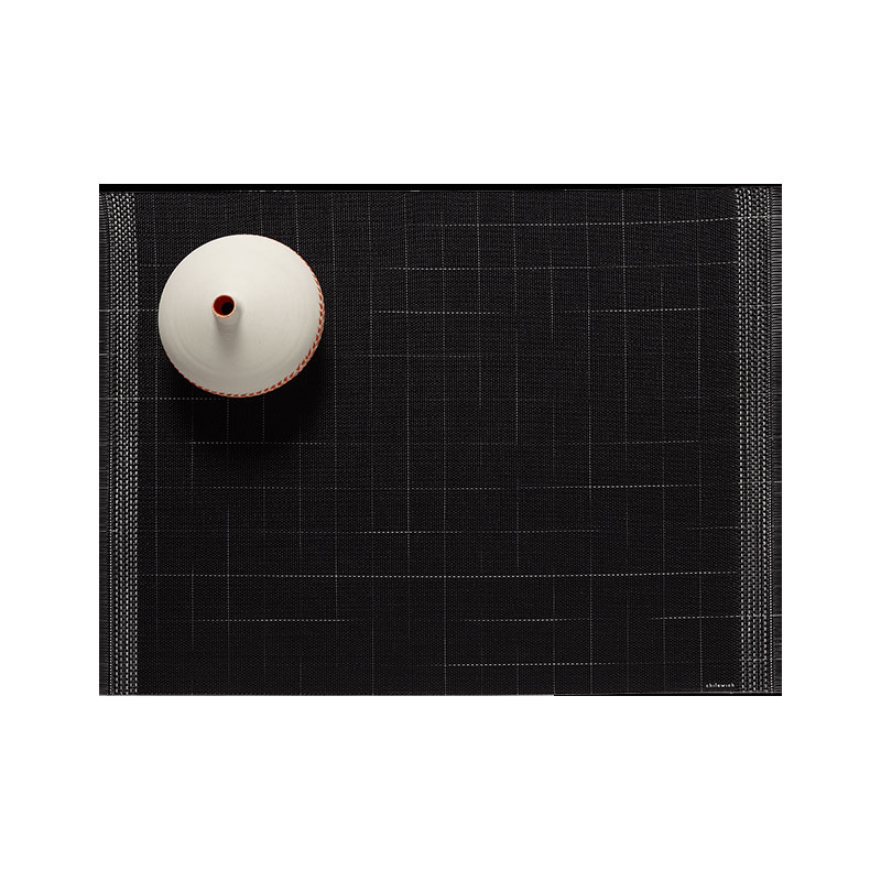 Chilewich Selvedge Placemat, Black & White Borsheims