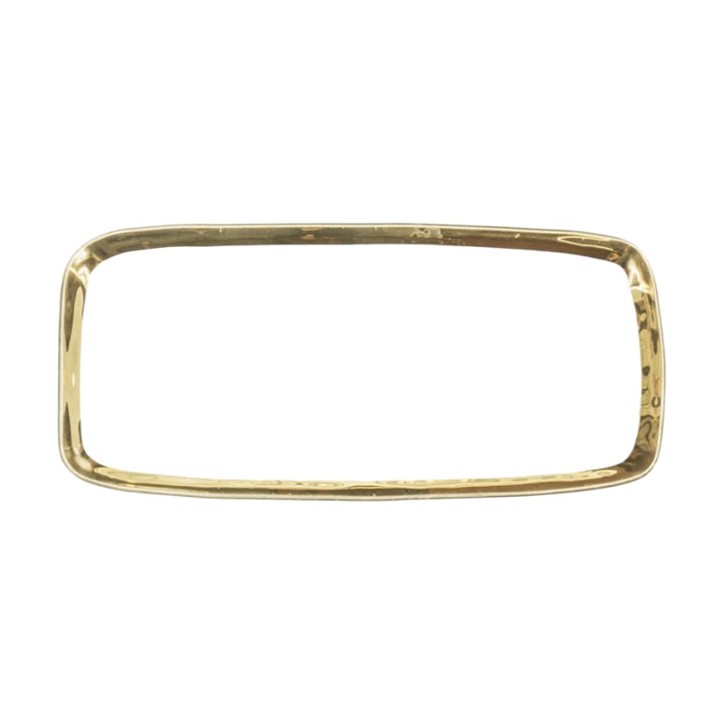 Annieglass Roman Antique Rectangular Tray, Yellow Gold