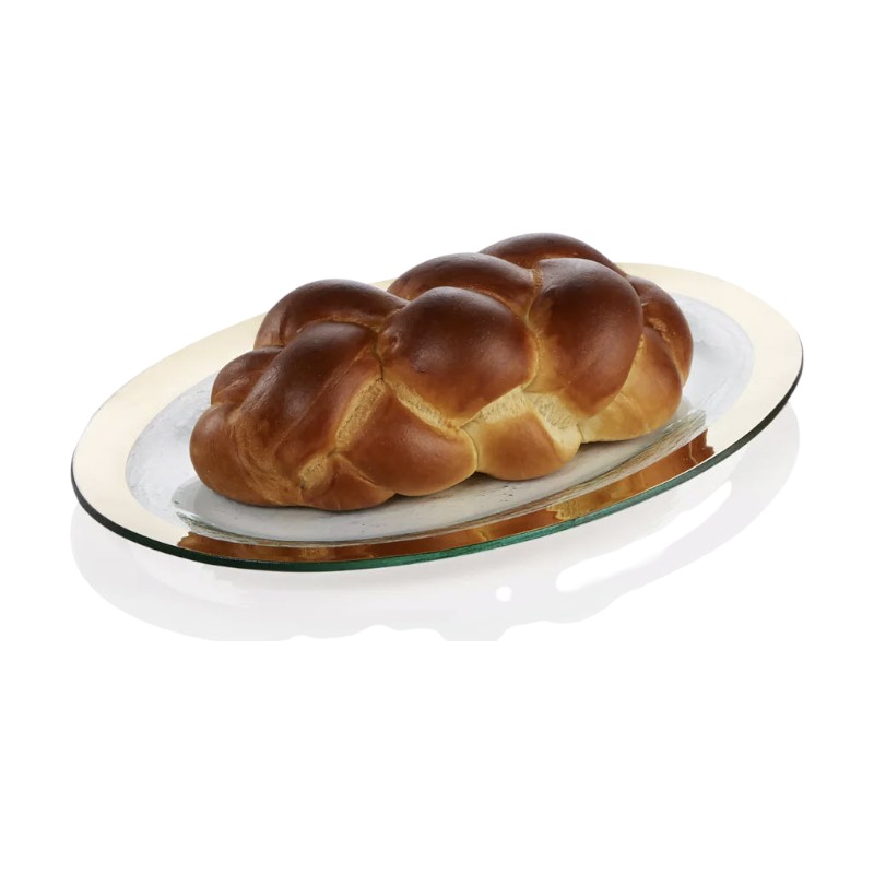 Annieglass Judaica Challah Platter, Gold