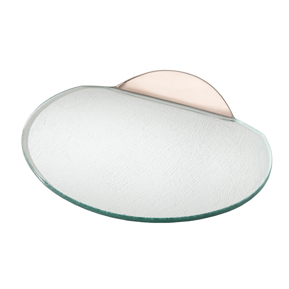 Annieglass Mod Large Round Server, Platinum