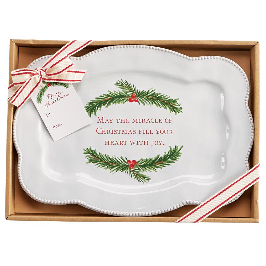 Mud Pie Christmas Wish Small Platter 40700145 Borsheims Mud Pie Christmas