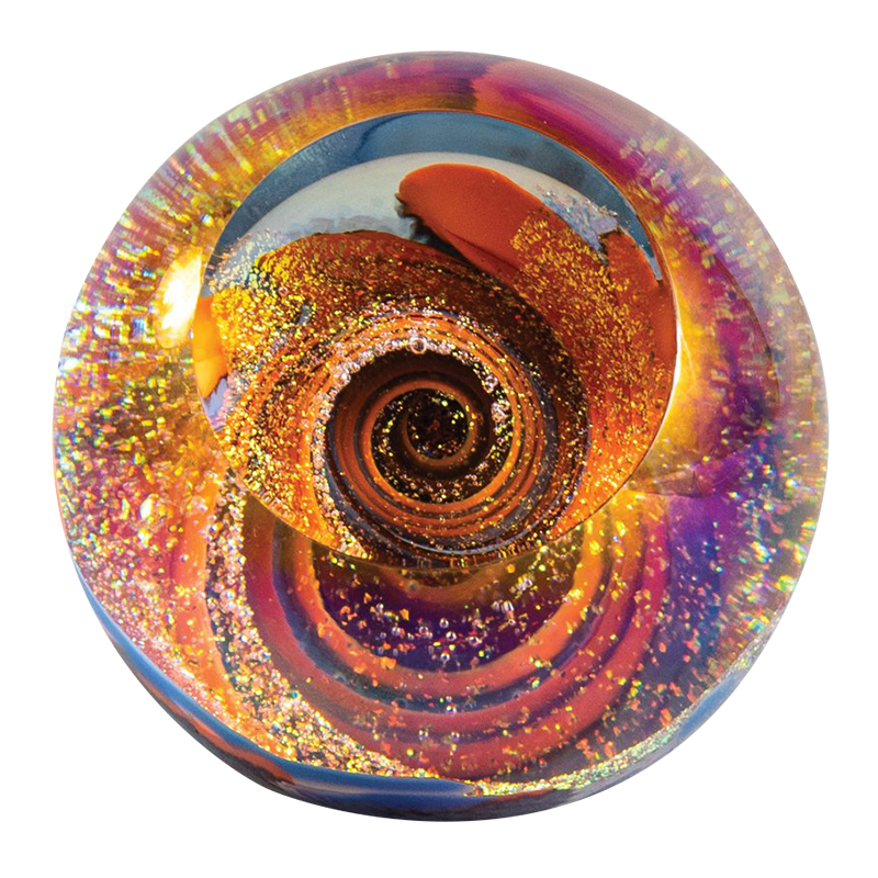 Glass Eye Studio Fireball Starburst Paperweight